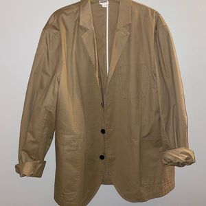 Tan trench coat